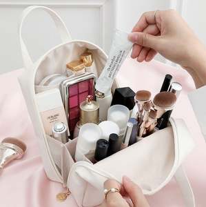 New Design Portable <b>Toiletry</b> Handy <b>Bag</b> Waterproof Zipper Makeup Organizer Pouch Large-opening <b>Travel</b> Cosmetics <b>Bag</b> - Product Image 4