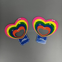 Lunettes de diffraction spirales Glofx Ultimate avec carte de papier de diffraction, boîte cadeau motif cœur, papillon, étoile et lune