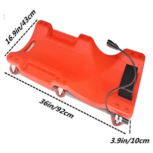 36-Zoll LED-Licht Kfz-Reparaturbrett, Fahrzeug-<span class=keywords><strong>Service</strong></span>- und Wartungswerkzeug mit Skateboard-Ersatzteilen, Karosserie-Reparatur-Ausrüstung - Product Image 2