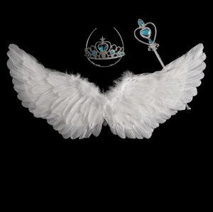 Erba Fata Carnevale vera festa decorazione rosa nero bianco bambino imposta piume ali d'angelo per la danza <span class=keywords><strong>di</strong></span> Halloween <span class=keywords><strong>Costume</strong></span> <span class=keywords><strong>di</strong></span> Natale Cosplay - Product Image 1