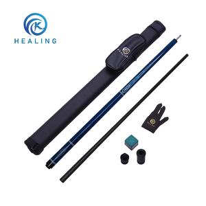 Queue de billard Healing Pool T700 en fibre de carbone, pointe en cuir de porc de 12,4 mm, rouge et bleu roi, ensemble de queues de billard pour le jeu de la neuf balles - Product Image 3