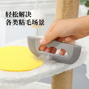 Wholesale Self Cleaning New Hair Remover Pet Suction Dog Hair Soft Rubber Brush <b>Cat</b> Hair Scraper Adhesive - Product Image 4