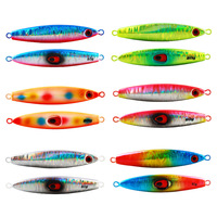 Leurre de pêche en métal imprimé pour lancer longue distance 40g-80g, plaque en fer, leurre dur artificiel pour la pêche au fond de carpe en eau douce