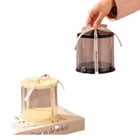 Mini boîtes à gâteaux transparentes de qualité alimentaire, rondes, 2 pouces/3 pouces/4 pouces, emballage pour cadeaux et pâtisseries, bento