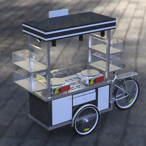 Simple Style  Furniture Hot Sale Mobile Kiosk  Food Trailers High Quality Food Cart