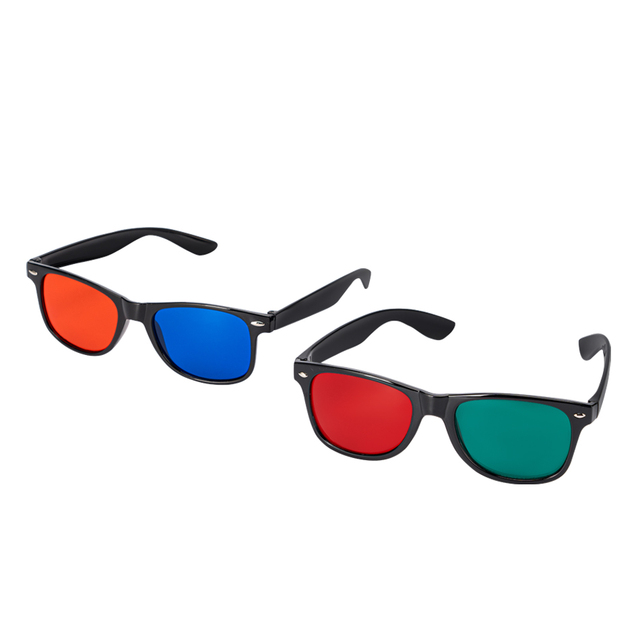 RB-01 Red-Blue 3D Anaglyph Glasses Stereoscopic 3D Visual Training Optics Instruments