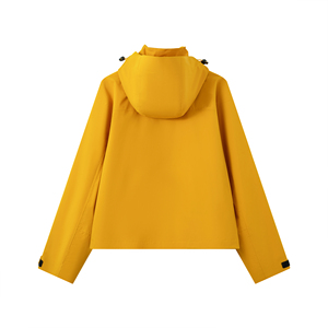 Veste softshell courte sans couture pour <span class=keywords><strong>femme</strong></span>, entièrement thermosoudée, résistante à l'eau et coupe-vent, idéale pour la <span class=keywords><strong>randonnée</strong></span> et les trajets quotidiens - Product Image 2