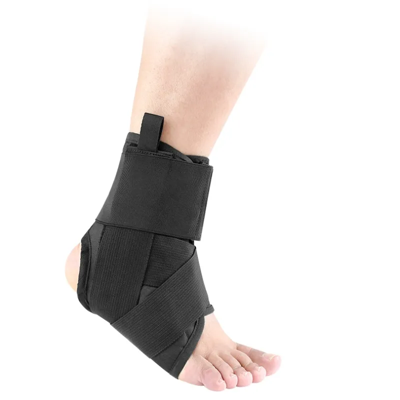 Spor ortopedik ayarlanabilir sıkıştırma kayışları ayak atel ayak bileği koşu voleybol desteği Brace ayak bırak Brace