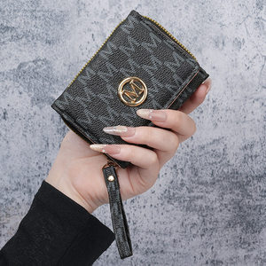 Custom logo PU Leather <b>Wallet</b> Credit Card Holder Notecase RFID Blocking Purse <b>Small</b> Fold Accordion <b>Wallet</b> <b>for</b> Women <b>Men</b> - Product Image 4