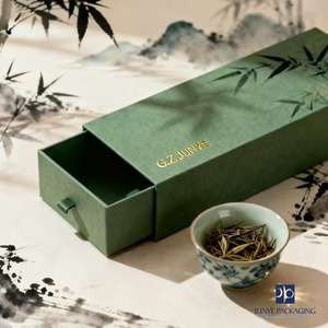 Expédition rapide : Carton d'emballage pour bougies surprise, pochette à fenêtre avec <span class=keywords><strong>cordon</strong></span>, protecteur d'écran, emballage en carton pour thé - Product Image 1