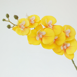 <span class=keywords><strong>Orchidée</strong></span> Phalaenopsis Artificielle Style Chinois Imprimée <span class=keywords><strong>en</strong></span> 3D avec Film Tactile Haute Qualité pour Décoration de Salon, Table Basse et Télévision - Product Image 2