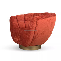 Fauteuil de luxe léger et rotatif pour une personne pour le salon fauteuil de loisirs pour le petit balcon familial