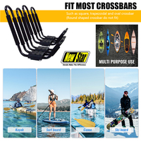 Nouveau support de toit pliable réglable en forme de J pour kayak, support universel pour snowboard, planche de surf, canoë, capacité de charge de 150 lb