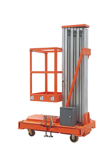 Piattaforma di Lavoro Mobile in Alluminio AWP6 a Singolo Albero, Altezza Massima 6m, Carico 300kg, Sollevatore Aereo AC/DC per Manutenzione di Magazzini ed Edifici - Product Image 1