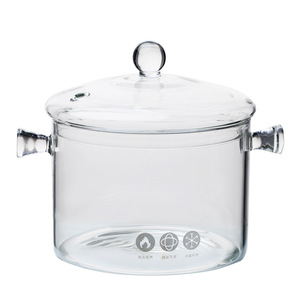 Personnalisé clair <span class=keywords><strong>pyrex</strong></span> soupe verre casseroles de cuisson pot résistant à la chaleur - Product Image 6