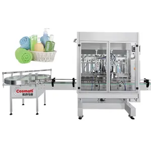 Fully automatic complete liquid hand soap shampoo detergent floor cleanser filling line