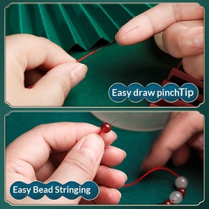 Cordon de jade LONGJIE <span class=keywords><strong>72</strong></span>, cordon à nœuds chinois, matériau DIY fait main, corde tressée en nylon de Guangzhou, 81 couleurs, teint en usine, ethnique - Product Image 4