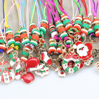 Nouveaux bijoux de Noël colorés pour enfants, bracelet à perles Père Noël, collier avec pendentif arbre de Noël pour filles