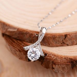 Pendentif en argent sterling 925 avec zircon sur le thème, plaqué rhodium, cadeau tendance unisexe - Product Image 6