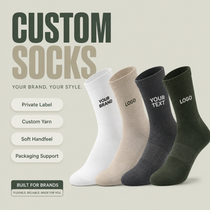Men Women Cotton Long Socks Wholesale Custom Logo New Design Different Color Thickened Casual Breathable Sports Socks - Product Image 3