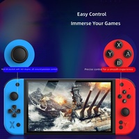 Console de jeu portable grand écran en plastique, communication filaire, 10 meilleurs émulateurs, design rétro nostalgique HD, TV portable