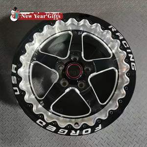 CX Black Racing Car Beadlock Räder 5x120.65 5 X114.3 5 X120 2-teilige geschmiedete Drag Racing Räder 15 17 18 Zoll für Camaro Corvette - Product Image 1