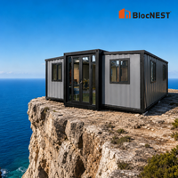 BlocNEST Maison Extensible pour Conditions Météorologiques Extrêmes, Maison Préfabriquée, Isolation PU, Acier Q355B, Villa Modulaire Prête à l'Expédition