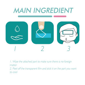 EELHOE, 4 Uds., parche refrigerante para pies, alta temperatura, conducción, somnolencia, mareos, neumáticos, pies hinchados, Parche de refrigeración para aliviar la fiebre - Product Image 6
