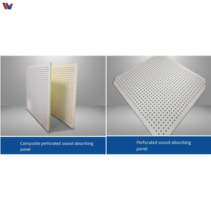 Panel de Aleación de Aluminio Acústico Ignífugo Perforado Impermeable con Revestimiento de PVDF, Diseño Moderno para Uso Exterior en Centros Comerciales y Quioscos - Product Image 5