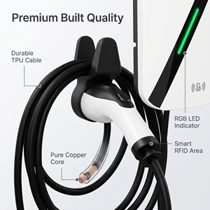 Cargador de Pared para Vehículos Eléctricos, Cargador Universal de 7 kW Monofásico de Carga Rápida Tipo 2, Cargador de CA para Automóviles Eléctricos, <span class=keywords><strong>Estación</strong></span> de Carga para Vehículos Eléctricos - Product Image 2