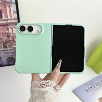 Coque de téléphone portable ultra-fine en plastique coloré, anti-chute, pare-chocs PC, protection durable pour iPhone 18 Duo