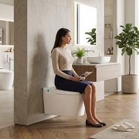 WC intelligent économique pour l'approvisionnement en équipement hôtelier de grande envergure