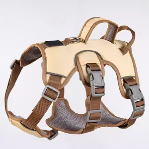 Pet Supplier Outdoor Training Vest Pet No Pull Tactical Dog Harness with Soft Mesh Padding Handle Heavy Duty Dog Vest Harness