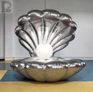 Coquille de Sirène Gonflable Miroir Personnalisable avec Logo et Graphiques, avec <span class=keywords><strong>Boule</strong></span> de Perles LED pour Marques de Mode et Usage Commercial - Product Image 5
