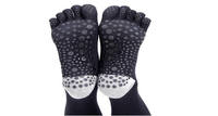 Chaussettes de sport de compression pour femme, hautes jusqu'au genou, antidérapantes, pour le cyclisme, la danse, le Pilates, le fitness et le yoga, épaisses, avec grip, vente en gros