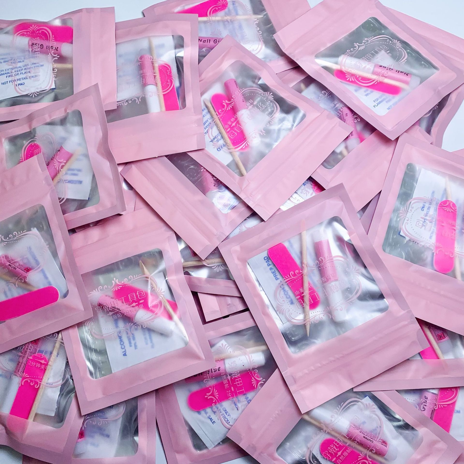 004 (bolso rosado)(5PCS/Kit)