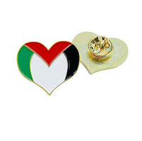 Broche en métal en gros à bas prix en stock, épinglette émaillée drapeau national Palestine Liban pour la paix et l'amour