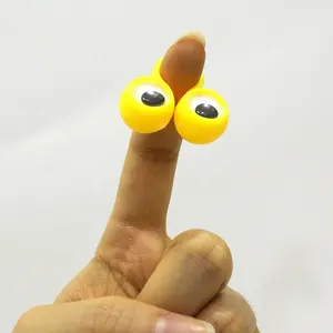 Wholesale Finger Puppets Set Googly Eyes For Kids Plastic Finger Puppets Toys Two Eye Rings Wiggly Googly Eyeball Eye On Rings