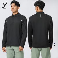 Chándales de invierno ligeros para hombre con cremallera logotipo personalizado polar cortavientos Chaquetas deportivas para ejercicio al aire libre Jogging Tops