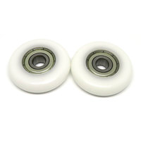 Roulettes de coffre pliantes en plastique à faible bruit 608ZZ 8x36x10mm