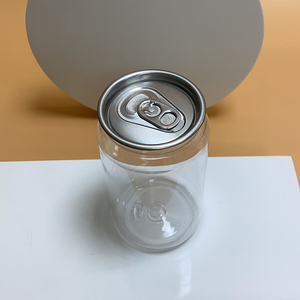 In Stock Pop Top Transparent Plastic Empty Easy Open Pull Ring Lid Jars End Packaging Candy Nuts Pet Cans For Food Canning