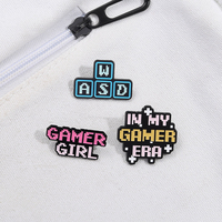 Drôle Gamer Citation Épingles En Émail Pixel Clavier Broches pour Gaming Lovers Revers Badge Bijoux Cadeau En Gros
