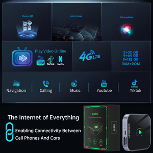 Boyi kim loại biên giới không dây Carplay Adapter nâng cấp trực tuyến Snapdragon 6115 Apple Android iPhone Carplay Box - Product Image 3