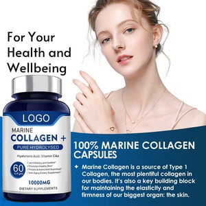 Cápsulas de Gel Suave Halal de Colágeno 3600 con Ácido Hialurónico y Vitaminas C y E, 500mg 1000mg, 60 Unidades, Suplemento para el Consumo Nutricional Diario - Product Image 4
