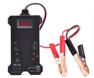 2024 Nieuwste 12V Lcd-Display Digitale Batterij Tester Voltmeter En Oplaad Systeem Analyzer
