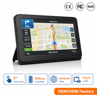 Navigateur GPS Windows CE 7 pouces, écran tactile TV numérique 1Seg, cartes mondiales, Bluetooth, émetteur FM, lecteur multimédia OEM
