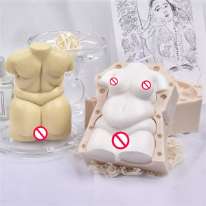 Molde de silicona 3D con forma de cuerpo humano, tamaño grande y voluptuoso, <span class=keywords><strong>para</strong></span> yoga, resina, yeso, chocolate, velas, jabón, de DIY Craft Supplies - Product Image 4