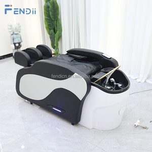 Lit de lavage de cheveux électrique <span class=keywords><strong>professionnel</strong></span> avec <span class=keywords><strong>système</strong></span> de massage pour salon de coiffure - Product Image 1