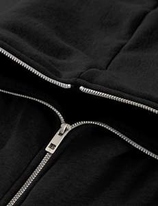 Sifot 2024 personnalisé Chenille brodé sweat à capuche pour homme rose fermeture éclair Style de rue impression ODM automne approvisionnement Polyester/coton - Product Image 3