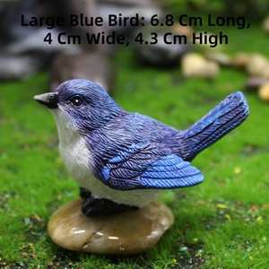 DD4063 Artisanat Petits Animaux En Plastique Artificiels Fée <span class=keywords><strong>Jardin</strong></span> Accessoires Miniature Résine Statues Mini Oiseaux Figurines - Product Image 4